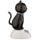 Svart Katt Solcellsfigur