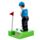 Golfspelare Solcellsfigur