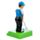 Golfspelare Solcellsfigur