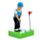 Golfspelare Solcellsfigur