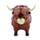 Highland Coo Ko Solcellsfigur