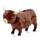Highland Coo Ko Solcellsfigur