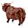 Highland Coo Ko Solcellsfigur