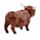 Highland Coo Ko Solcellsfigur