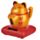 Vinkande Katt Solcellsdriven Figur
