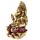 Guld & Röd Ganesh Staty 16cm