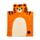 Alfie the Tiger Adoramals Barnhandduk med Huva