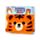 Alfie the Tiger Adoramals Barnhandduk med Huva