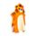 Alfie the Tiger Adoramals Barnhandduk med Huva