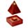 Mangoträ Pyramid Rökelsehållare & Låda för Koner med Buddha & Nätmönster