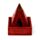 Mangoträ Pyramid Rökelsehållare & Låda för Koner med Buddha & Nätmönster