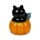 Spooky Läppbalsam i Pumpa & Kattformad Hållare