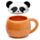 Adoramals Panda Keramik Djurmugg med Lock