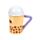 Boba the Bubble Tea Foodiemals Keramikmugg med Lock