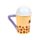 Boba the Bubble Tea Foodiemals Keramikmugg med Lock