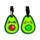 Foodiemals Avokado PVC Bagagelapp 2-Pack