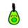 Foodiemals Avokado PVC Bagagelapp 2-Pack