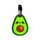 Foodiemals Avokado PVC Bagagelapp 2-Pack
