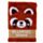 Adoramals Röd Panda Plysch Fluffies A5 Fodrad Anteckningsbok