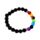 Chakra Lavastenpärla & Ädelsten Armband