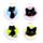 Lucky the Black Cat Svart Katt Fickspegel