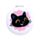 Lucky the Black Cat Svart Katt Fickspegel