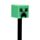 Minecraft Creeper Suddbar Bläckpenna med Silikontopp