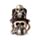Steampunk Stil Dödskalle med Gasmask & Top Hat