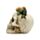 Dödskalle med Suckulent Växter Ornament