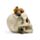 Dödskalle med Suckulent Växter Ornament