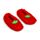 Foodiemals Jordgubbe Anti-Slip Plysch Tofflor EU36-38/UK3-5
