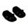 Lucky the Black Cat Svart Katt Anti-Slip Plysch Tofflor EU36-38/UK3-5