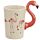 Flamingo Pinks Flamingodekal Mugg med Format Handtag