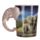 Elefantformat Handtag Mugg med Savann Design