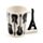 Headstock Guitar Gitarr Rock Keramikmugg med Format Handtag