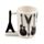 Headstock Guitar Gitarr Rock Keramikmugg med Format Handtag