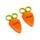 Foodiemals Cecil the Carrot Morot Sax för Barn i Hållare