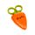 Foodiemals Cecil the Carrot Morot Sax för Barn i Hållare