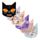 Spooky Klistermärken i Kattformad Stickerbok