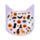 Spooky Klistermärken i Kattformad Stickerbok