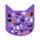 Spooky Klistermärken i Kattformad Stickerbok