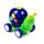 Press & Go Happy Snail Snigel Actionleksak