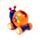 Press & Go Happy Snail Snigel Actionleksak