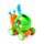 Press & Go Happy Snail Snigel Actionleksak