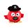 Queasy Squeezies Jolly Rogers Pirat Plysch Klämmig Leksak