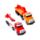Construction Rescue Truck med Lyftkran Friction Push/Pull Actionleksak