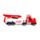 Construction Rescue Truck med Lyftkran Friction Push/Pull Actionleksak