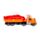 Construction Rescue Truck med Lyftkran Friction Push/Pull Actionleksak