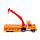 Construction Rescue Truck med Lyftkran Friction Push/Pull Actionleksak