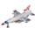 Die cast Speed Thunder Pull Back Stridsflygplan Leksak